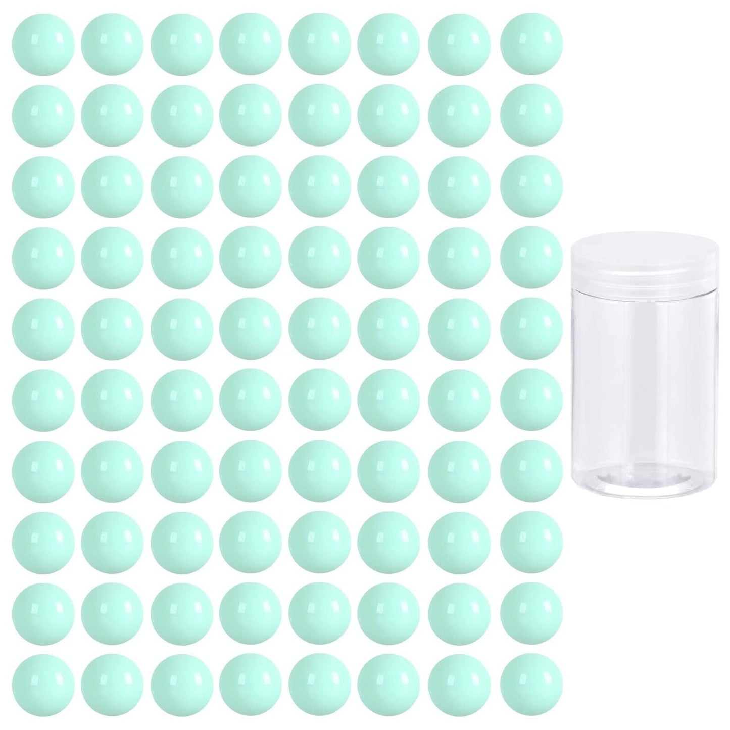 Witlans 80pcs Chinese Checker Game Replacement Balls,14mm Acrylic Balls for Aggravation Game,Traditional Marbles Games (PowderBlue)