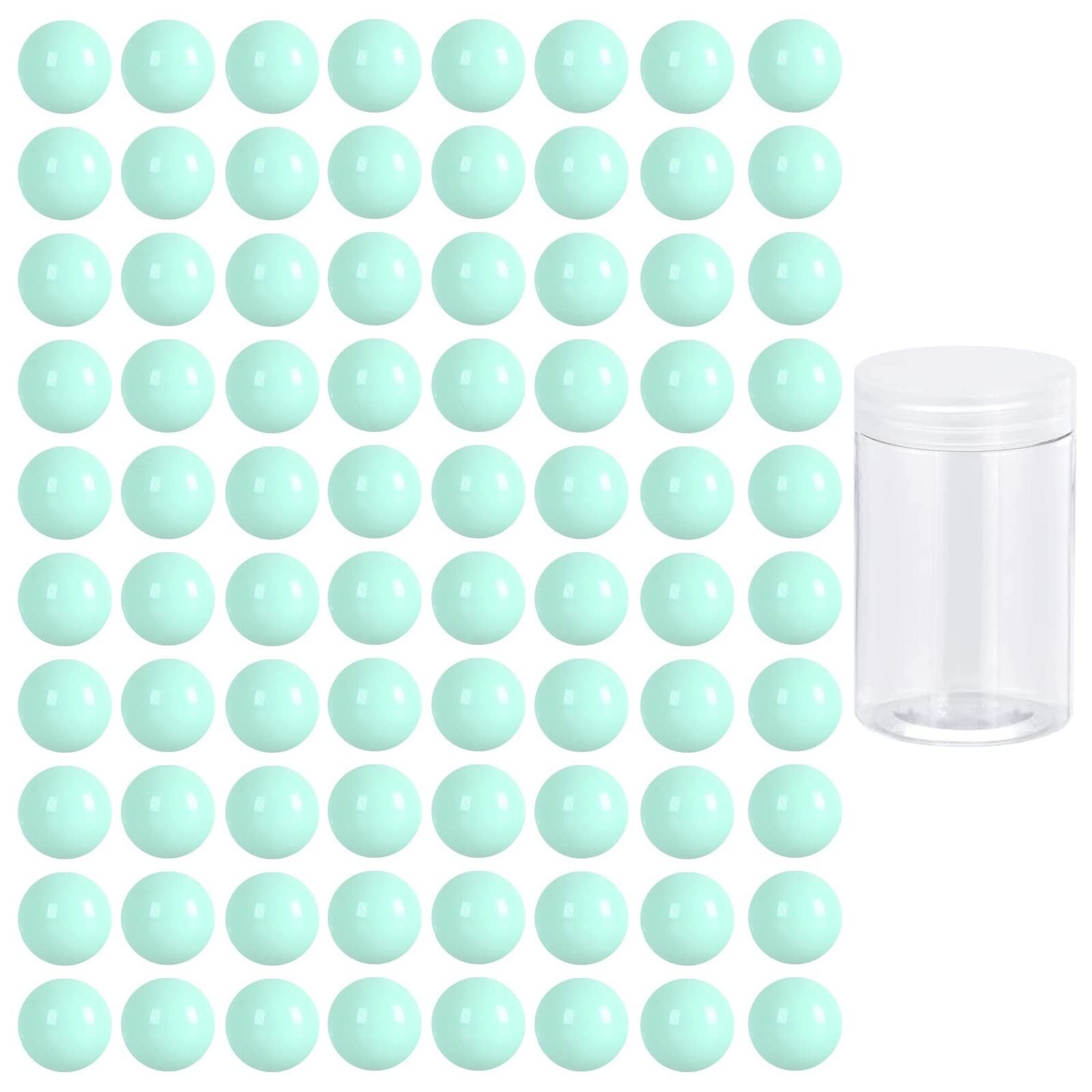Witlans 80pcs Chinese Checker Game Replacement Balls,14mm Acrylic Balls for Aggravation Game,Traditional Marbles Games (PowderBlue)