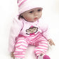 Tatu Reborn Baby Girl Doll Clothes 20-22 Inches Newborn Baby Girl 4 Pieces Accessories Set