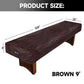 GSE Games & Sports Expert 9' Brown Heavy-Duty Leatherette Shuffleboard Table Cover for Shuffleboard Table Accessories