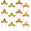 Fun Express Cardboard Sombrero Headbands for Cinco de Mayo (1 Dozen) Apparel Accessories, Hats, Head Boppers, Headbands