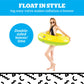 Large Lemon Lime Pool Float, Inflatable Swim Ring, Novelty Citrus Lounger for Pool Parties and Outdoor Summer Fun