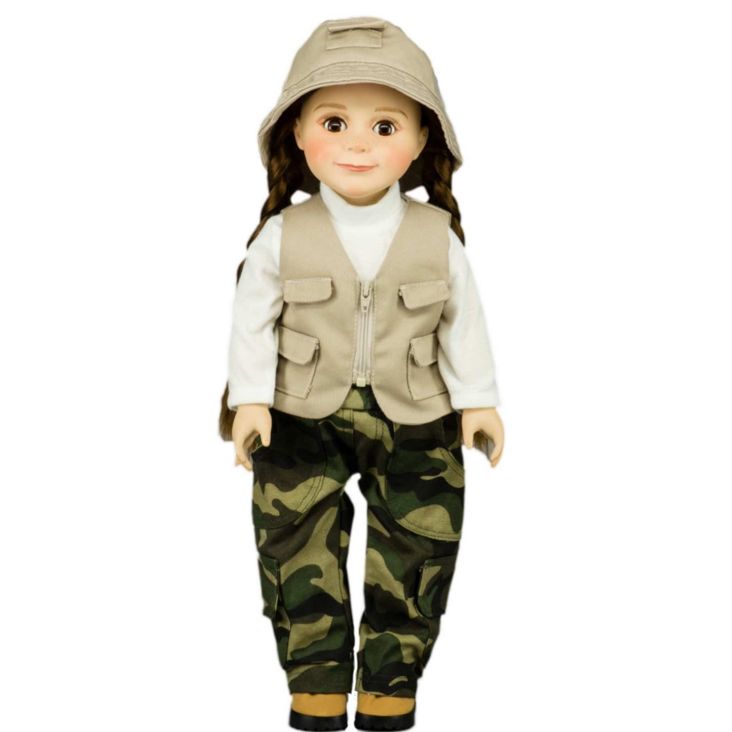 The Queen's Treasures 18 Inch Doll Clothes, 4 Pc Fishing Outfit, Compatible with American Girl Dolls