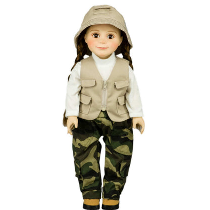 The Queen's Treasures 18 Inch Doll Clothes, 4 Pc Fishing Outfit, Compatible with American Girl Dolls