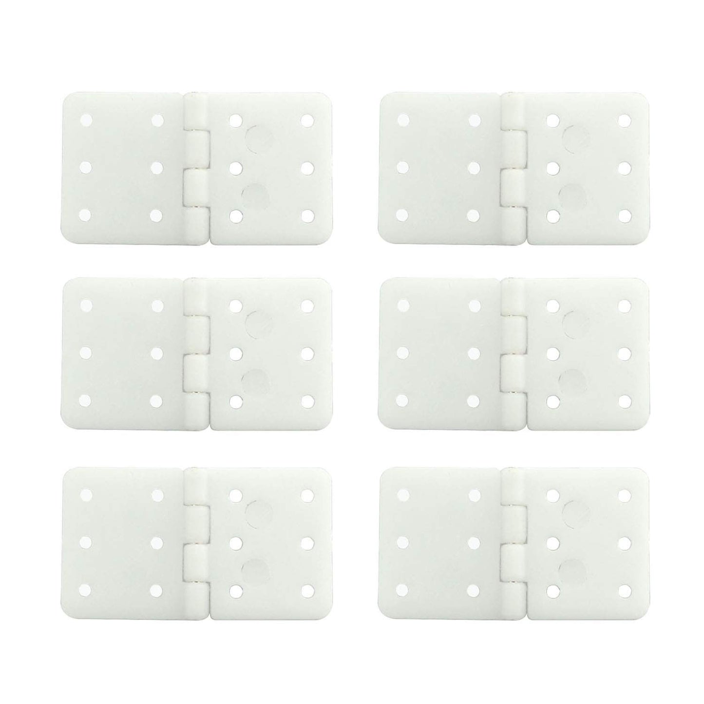 RLECS 20pcs Pinned Nylon Hinge 20x36mm L Size for RC Airplane Plane Parts Model Replacement