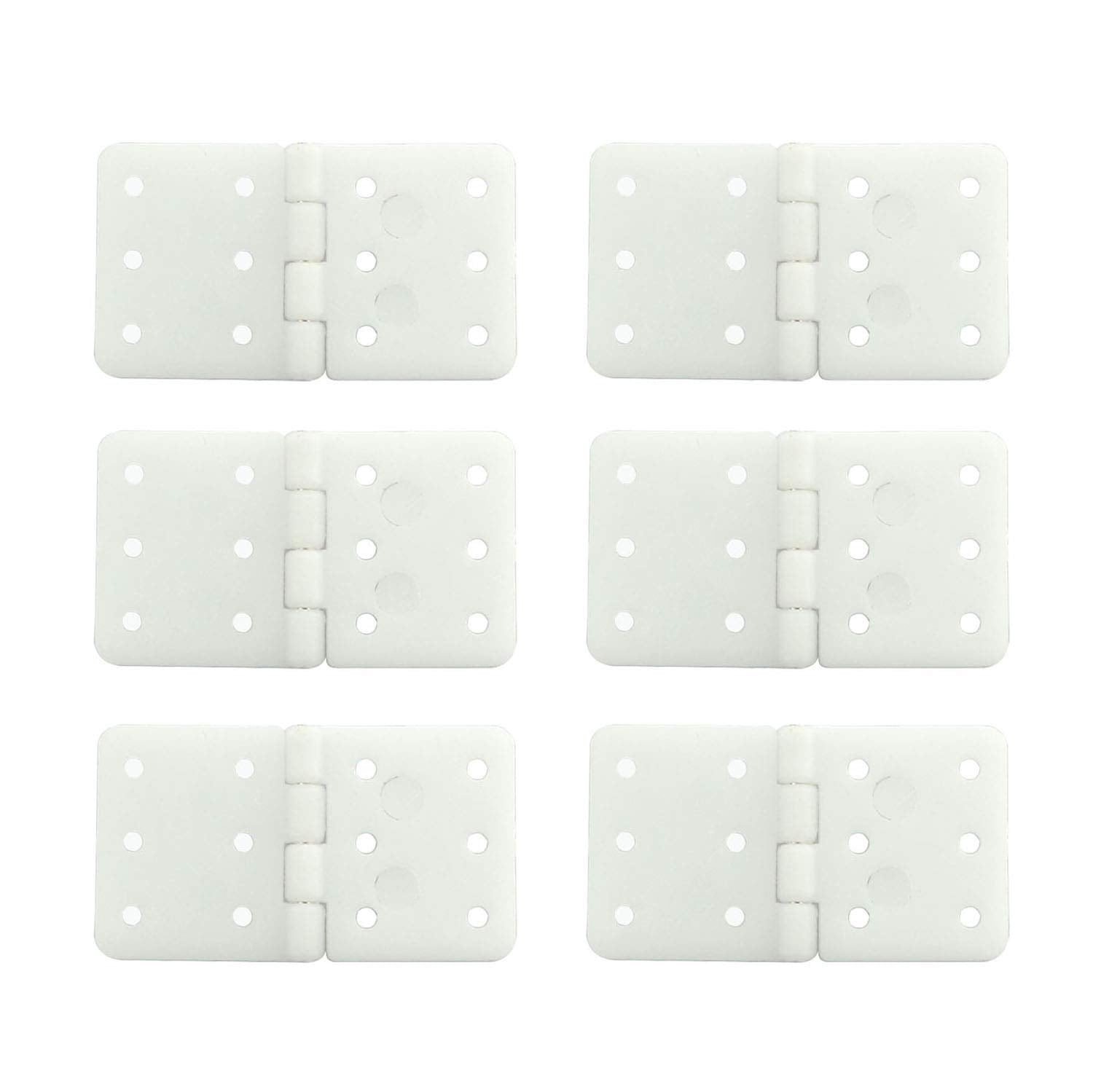 RLECS 20pcs Pinned Nylon Hinge 20x36mm L Size for RC Airplane Plane Parts Model Replacement