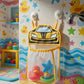 FLXTRACK Race Car Bath Toy Organizer, Mesh Storage Bag for Kids