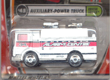 Matchbox 1999-45/75 Rescue Squad White Auxiliary-Power Truck 1:64 Scale