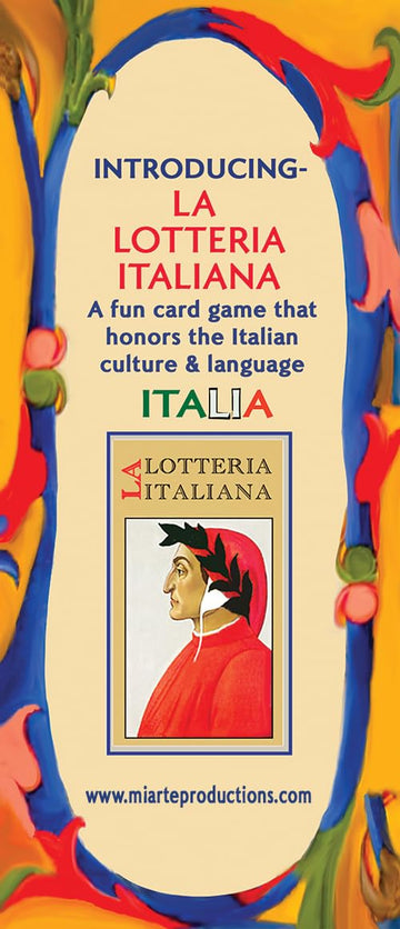 La Loteria Italiana | Fun Italian Bingo Game for Kids & Adults | 54 Colorful Cards with Tokens | Great for Family Game Night | 3-10 Players, Ages 7+ |
