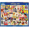 White Mountain 500 Piece Jigsaw Puzzle Funny Retro Collage, Vintage Ads