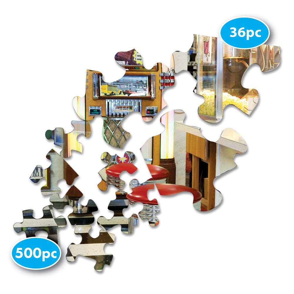 Springbok Puzzle to Remember - Alzheimer & Dementia Activity - 36 Piece Jigsaw Puzzle The Malt Shop - Made in USA