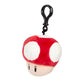 Club Mocchi- Mocchi- Super Mario Clip-On Plush Toys - Bullet Bill, Green Shell, Mushroom & Bob-omb - Officially Licensed Soft Keychain Plushie - Kids