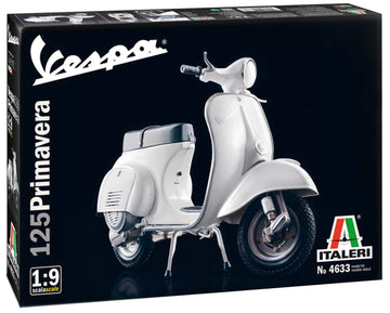 Italeri 4633 Vespa 510104633-1:9 125 Inch Primavera, Model Building Kit, Standing Model Building, Crafts, Hobby, Gluing, Plastic Kit, Unpainted