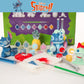 Disney Stitch DIY Paint Your Own Figurines Arts and Crafts Set for Kids, Paint, Paint Brush, and Glitter