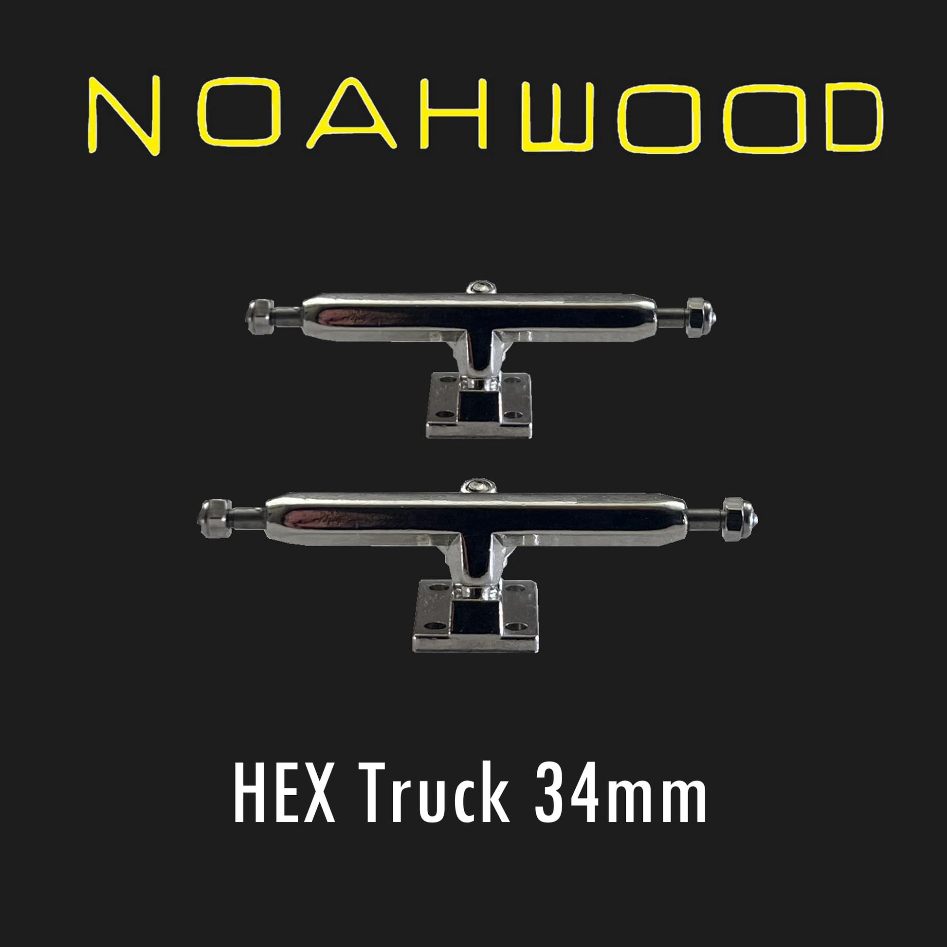 NOAHWOOD Pro Fingerboard 34mm 666Hex Truck (34mm Lavender)
