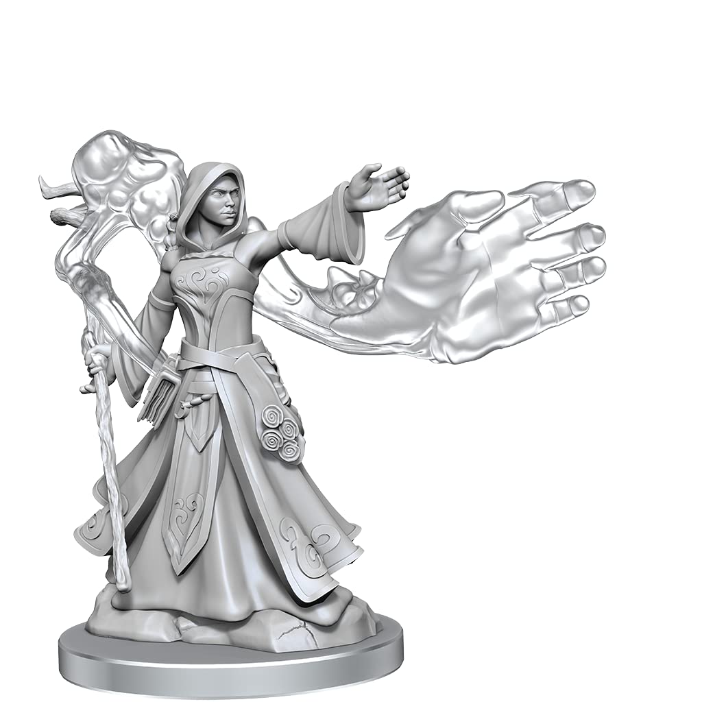 WizKids D&D Frameworks: Elf Wizard Female - Unpainted and Unassembled