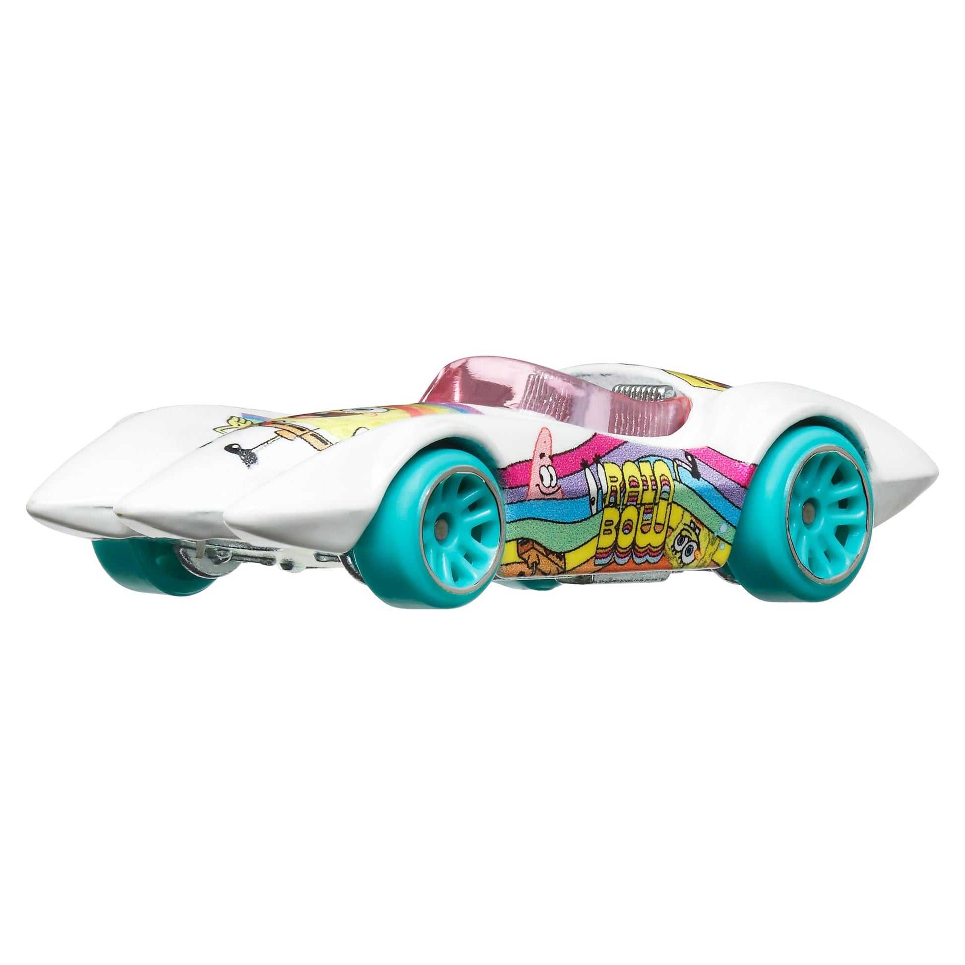 Hot Wheels SpongeBob SquarePants Car, 1:64 Scale, Yellow, Cartoon, Unisex, Kids (3+)