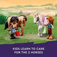 LEGO Friends Autumn’s Horse Stable Building Toys - Horse Toys for Girls & Boys, Ages 7+ - Includes 2 Minifigures, 2 Horses, Carriage, & More -