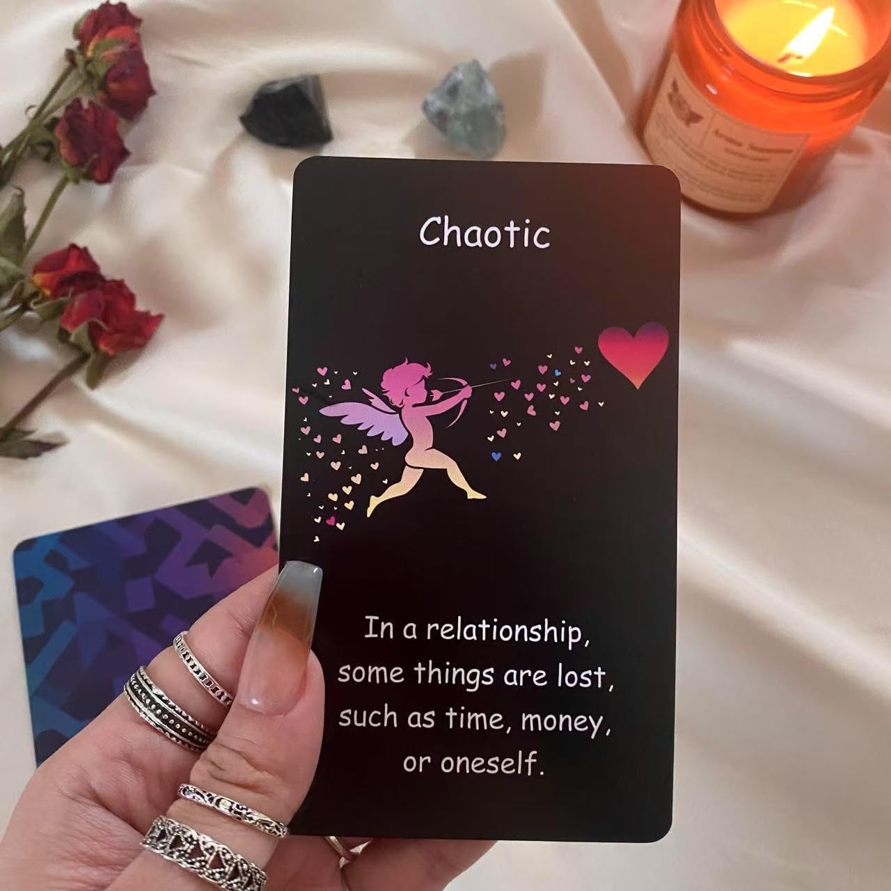 MUILKVY Love Oracle Cards - 60-Card Deck for Relationships, Singles & Beginners | Gain Clarity, Uncover Emotional Barriers, Twin Flame & Soulmate