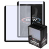 BCW 3x4 Topload Card Holder - Black Border | 25 Pack | Premium Quality Rigid PVC Protector for Standard Size Trading Cards | Card Holders for Sports