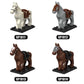 TopBrixx Custom War Horse Set, 10 Pcs Custom Horse Set for Minifigures, Compatible with Lego