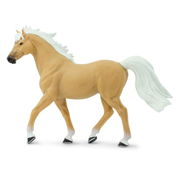 Safari Ltd. Palomino Mustang Stallion Figurine - Lifelike 5.75" Horse Figure - Educational Toy for Boys, Girls, and Kids Ages 3+