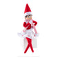 The Elf on the Shelf Claus Couture Collection Snowflake Skirt & Scarf - Red and White Holiday Outfit for Scout Elves - Festive Elf Clothes Accessory
