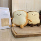 VHYHCY Toast Bread Pillow Funny Food Plush Toy Pillows Small Cute Stuffed Plush Sofa Pillow (Toast Bread,Golden)