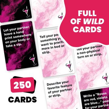Do or Drink Sip or Strip Adult Drinking Card Game for Couples, Date Night & Parties - 250 Dares, Questions & Challenges for Boyfriend, Girlfriend, or