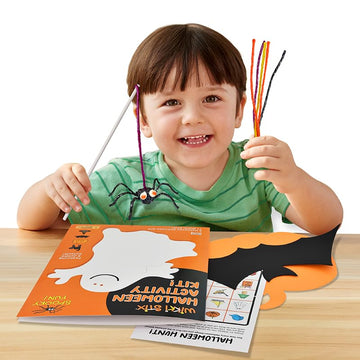 Wikki Stix Halloween Activity Kit for Kids. Make Your own Halloween Crafts & Decorations! Non-Spooky Gift for Ages 3 & up. Comes with 72