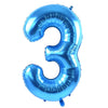 TONIFUL 40 Inch Blue Number 3 Balloons Large Foil 3rd Birthday Decorations