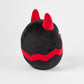 Snuggaboos Jumpo Shadowpaws The Devil Cat Squish: 14-Inch Super Soft Plush Pillow Toy - Unique and Cuddly Black Cat Stuffed Animal Plushie with Red