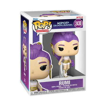 Funko Pop! Animation: Kpop Demon Hunters - Rumi - 1/6 Odds for Rare Chase Variant - Glow in The Dark - Collectable Vinyl Figure - Gift Idea - Official