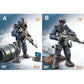 YEIBOBO ! Special Forces Mini Military Action Figure with Weapons and Accessories (Lightning SWAT Team XJ-9902)…