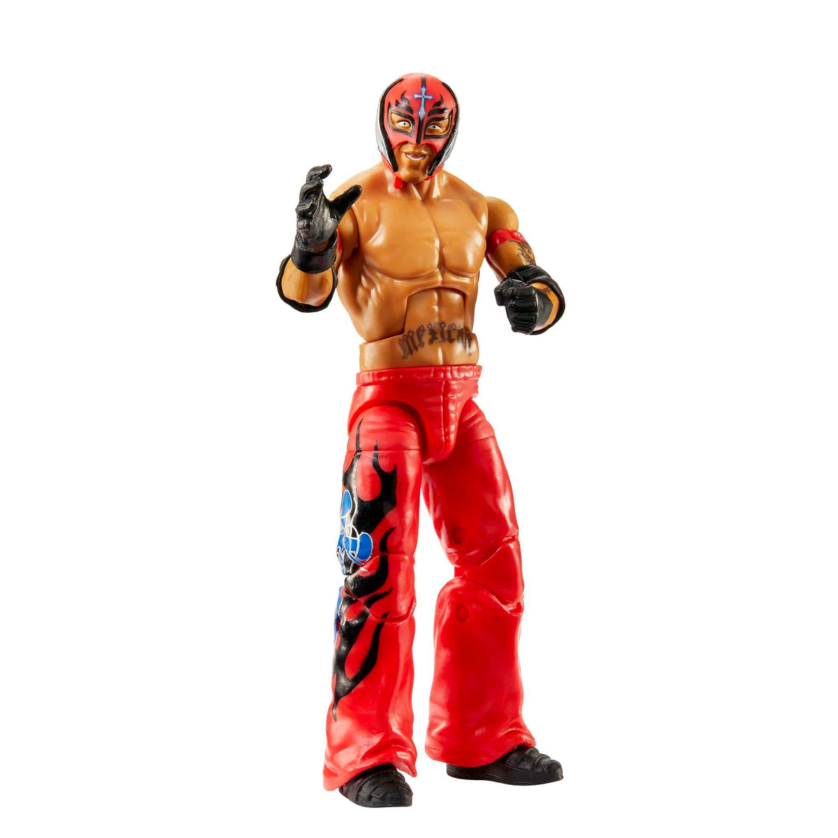WWE Elite Action Figure Royal Rumble Rey Mysterio with Accessory and Dok Hendrix Build-A-Figure Parts, HKP15