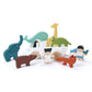 Tender Leaf Toys - The Friend Ship - 12 Pieces Pull Toy Ship Set with Stackable Animals and Friend Figures - Early Learning, Creative and Imagination