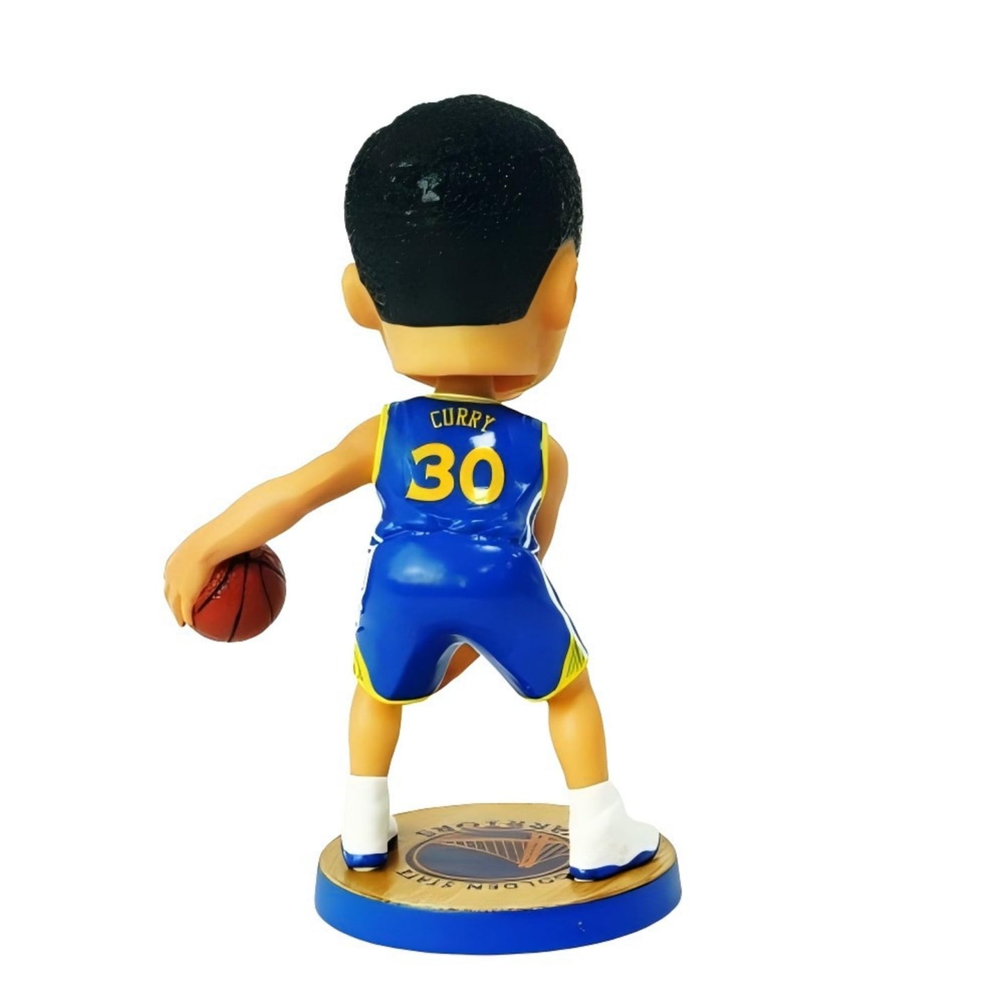 Ru.Master Curry Bobblehead Basketball Action Figure -5.3 in Hand-Painted Resin Collectible Doll - Perfect Sports Fan Gift - Curry in Iconic 30# Jersey