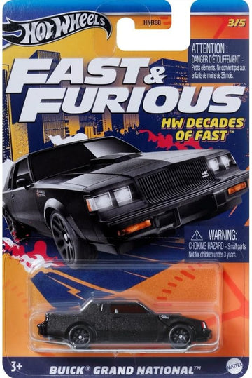 Hot Wheels Buick Grand National (Black) Fast & Furious HW Decades of Fast 3/5