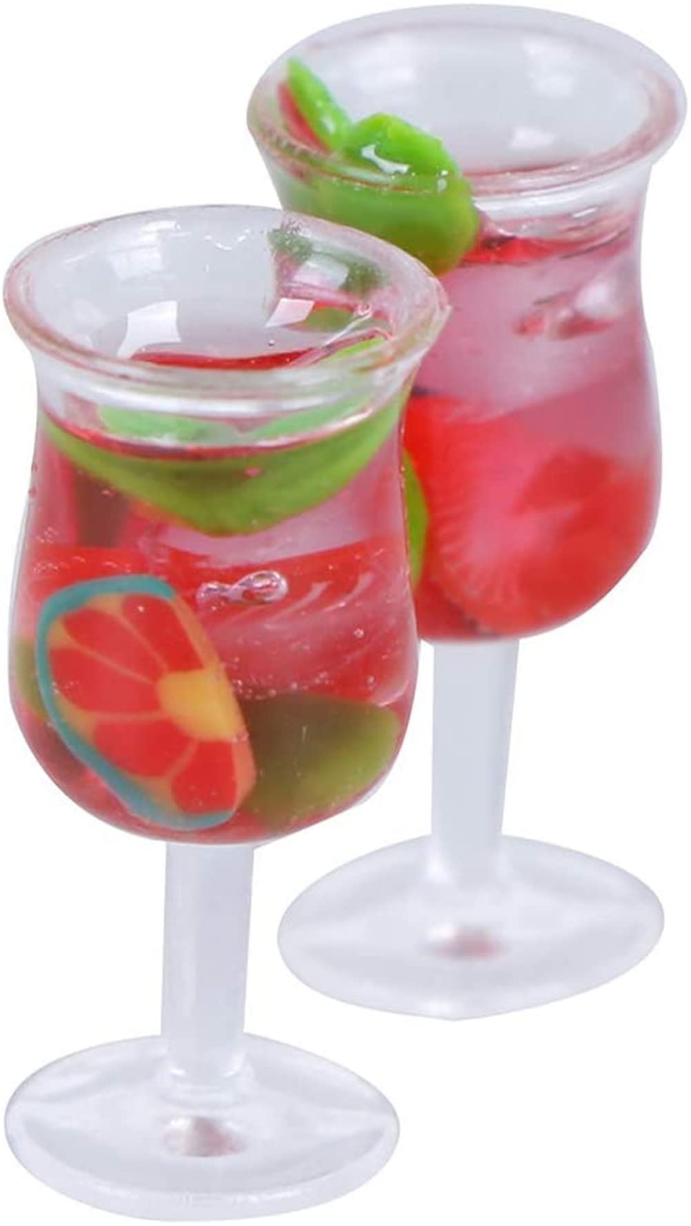 CoscosX 13 Pcs 1:12 Colourful Cocktail Cup Drink Juice Tea Beverage Bottle Jam Jar Toys,Simulation Drink Wine Glass Model for Dollhouse,Dolls House