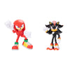 JAKKS Pacific Sonic The Hedgehog 4" Action Figure 2 Pack Knuckles & Shadow
