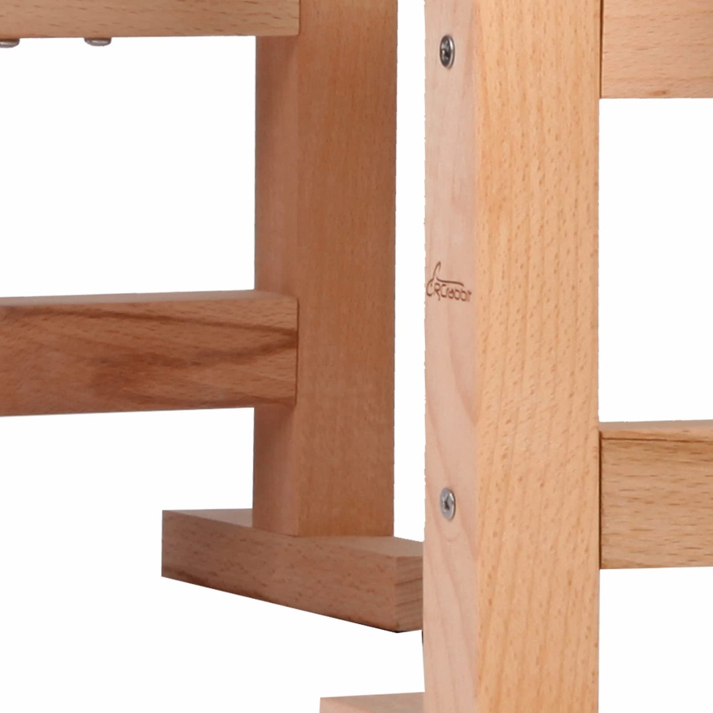 RCrabbit RC Airplane Stand, Solid Beech Wood Model Plane Display Holder, Adjustable Maintenance Cradle, Set of 2