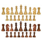 Piper High Polymer Weighted Chess Pieces with 3 Inch King and Extra Queens, Pieces Only, No Board