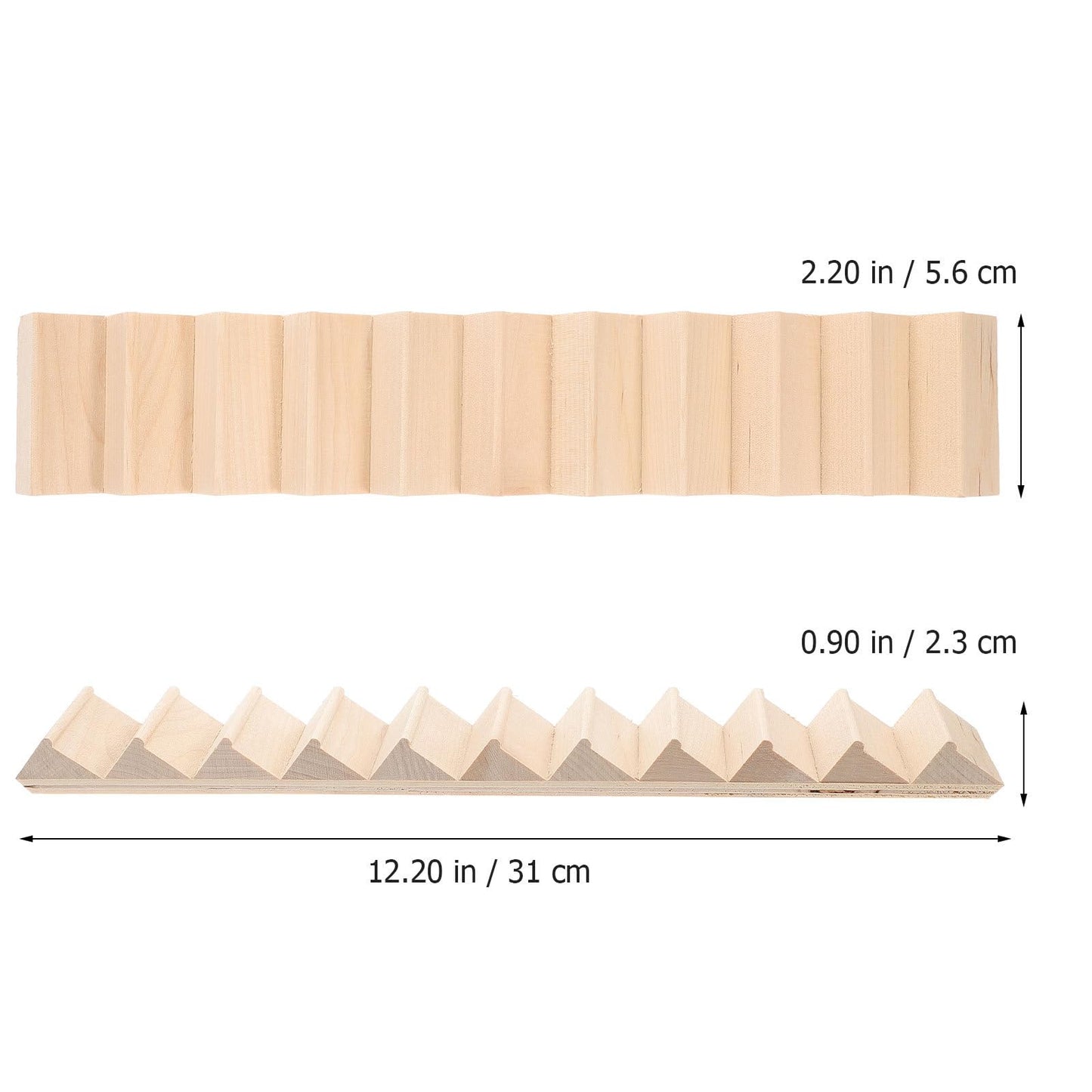 ARTIBETTER 1 12 Scale Mini Staircase for Dollhouse DIY Furniture Accessory Without Handrail 11-Step Wooden Model for Miniature House Scene