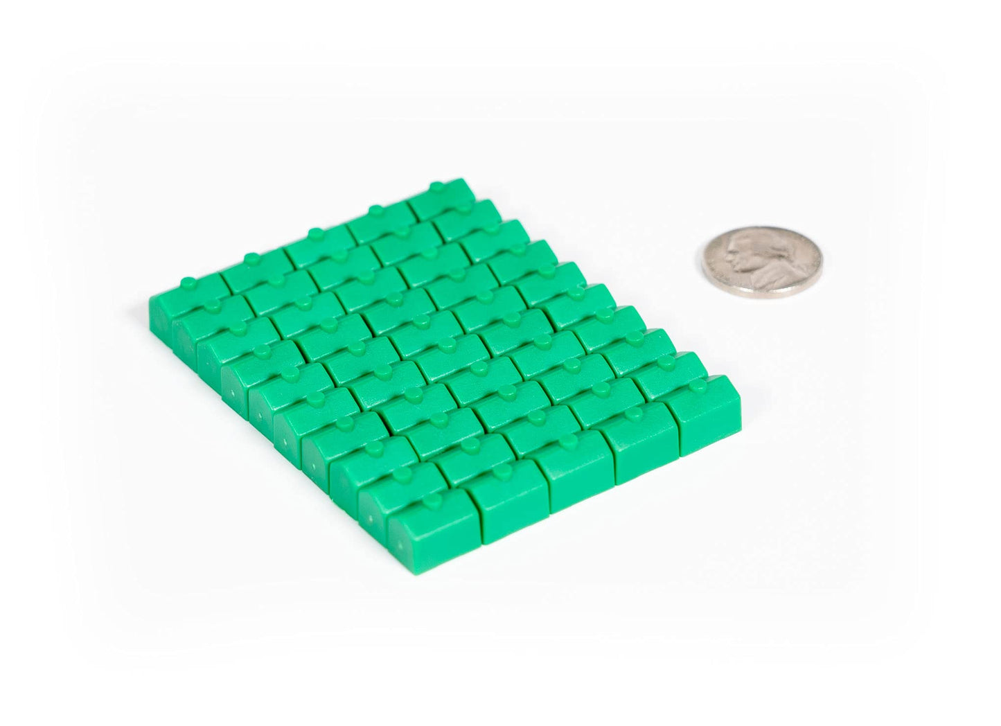 Plastic Houses: Green Color Board Game Replacement House | 50 Pieces