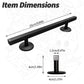 TDHRDHVC 10" Fingerboard Rail - Aluminum Alloy Obstacle with Stabilizing Discs & Non-Slip Base for DIY Skateparks, Cityscapes & Mini Ramp Builders