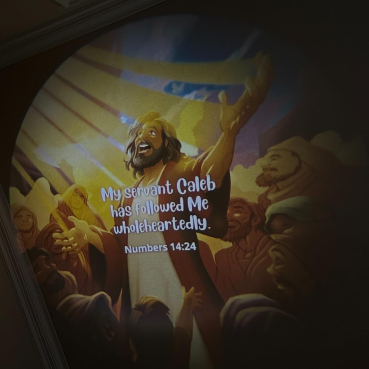 GLORILIGHT HD Disc Set Heroes of The Faith for Boys, Boy Heroes from The Bible, Project Bible Verses on Walls or Ceilings, Includes 6 Interchangeable
