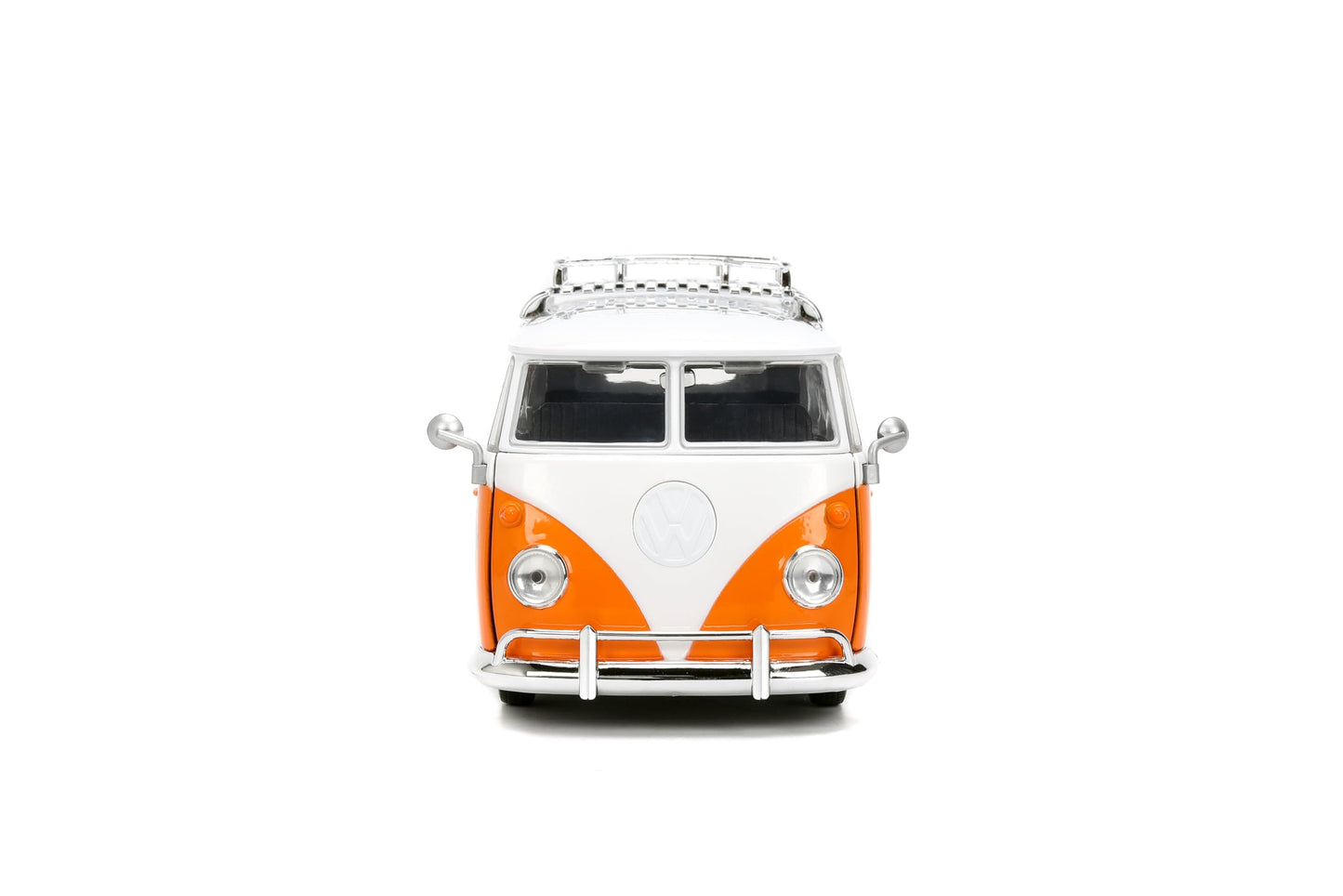 Jada Hollywood Rides Disney Stitch Volkswagen Bus - 1:24 Scale Die-Cast Model with Opening Doors & Die-Cast Stitch Figure - Toy for Collectors & Kids