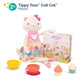 B. toys Tippy Toes Cali Cat Plush Tea Party Playset with Storybook