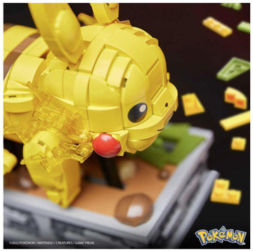 MEGA Pokemon Figure Building Toy for Adults , Motion Pikachu Collectible with Mechanized Movement