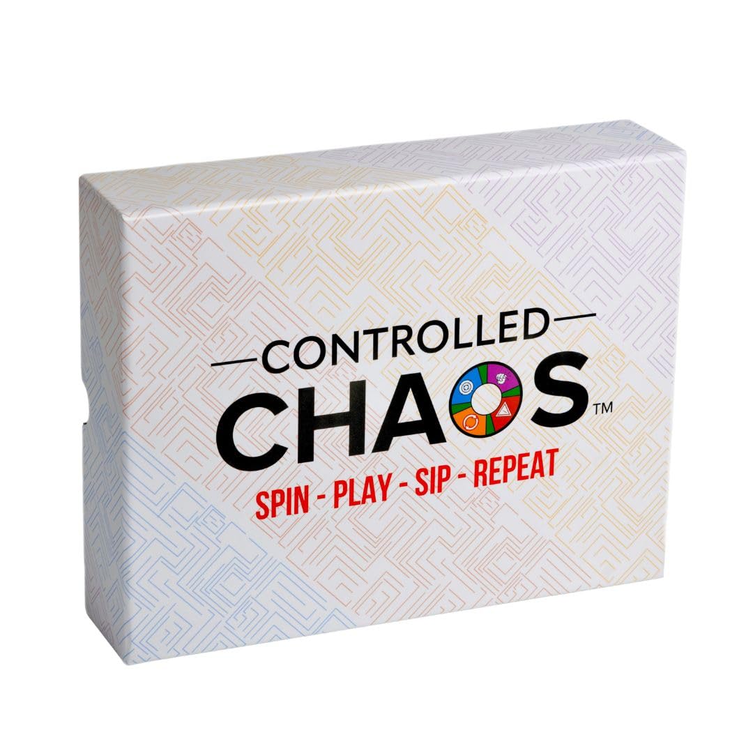 CONTROLLED CHAOS - The Ultimate Adult Party Card Game | 4 Decks in 1 with 250+ Roasts and Challenges That Will Get You Drinking | Great for Game